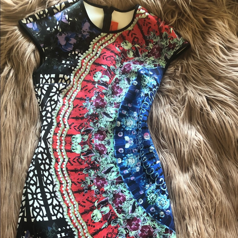 Clover Canyon Fitted Print Dress